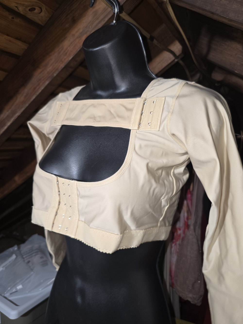 Women's Beige Compression Posture Top